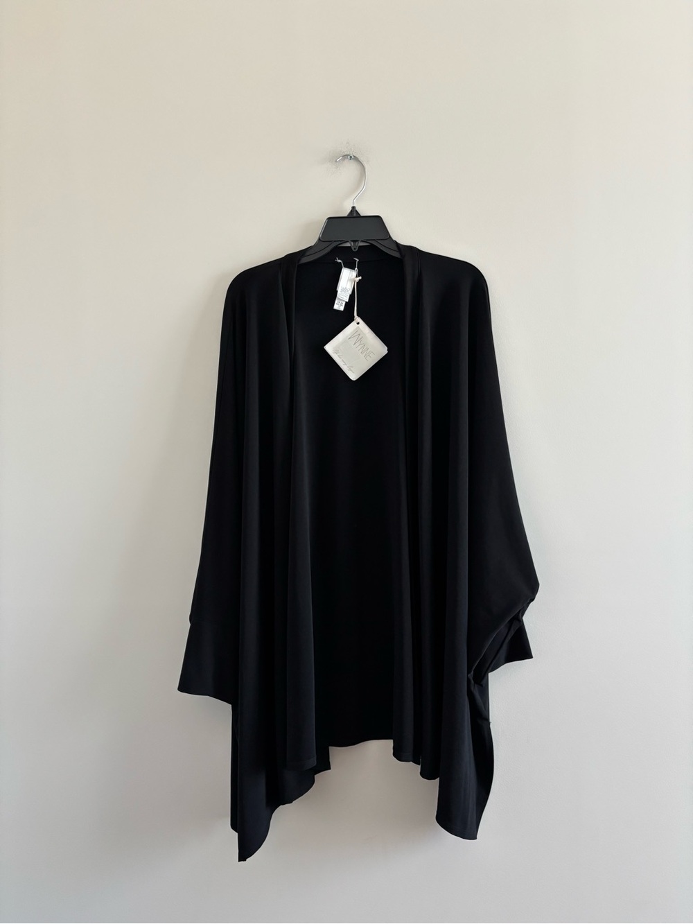 WynneLayers Cardigan Topper Soft Knit Black Womens 2X Lagenlook Artsy Casual NWT